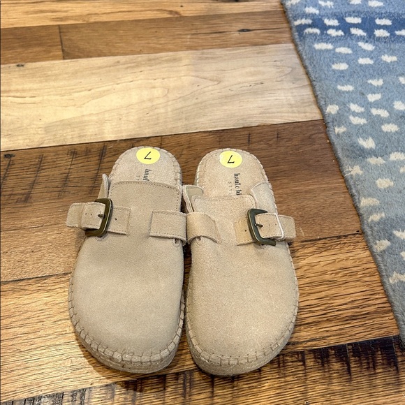 Haute Hippie Shoes - Haute Hippie Tan Suede Espadrilles